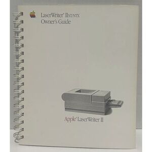 Macintosh LaserWriter IINT/NTX Owner's Guide 1988 Apple Collector Vintage